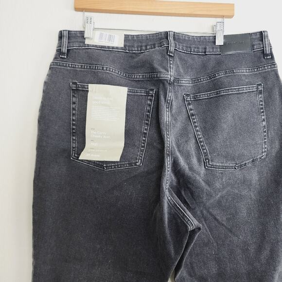 NEW Everlane The Curvy Cheeky Straight Leg Ankle Jean Washed Black - Picture 9 of 13